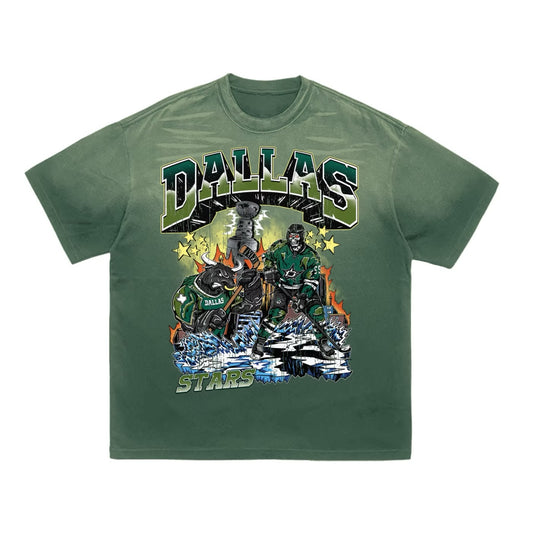 Tiger stripe Dallas Stars Gradient Tee